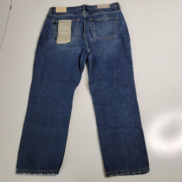 EVERLANE 33 NEW 90'S CHEEKY HIGH RISE STRAIGHT MODERN ANKLE JEANS CURVY NWT - Picture 12 of 13